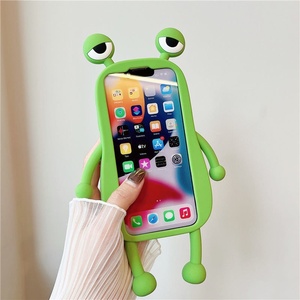 Custodia per telefono antiurto in silicone 3D a forma di rana divertente, in resina epossidica, per iPhone 17/15/13/14 Pro Max 11 - Product Image 4