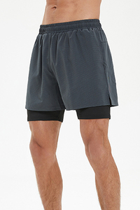 All'ingrosso 2 in 1 estate fodera traspirante sport ad asciugatura rapida sport pantaloncini pantaloncini da uomo - Product Image 3