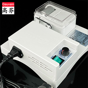Machine à teindre les bords du cuir à un seul côté électrique, semi-automatique, pour la coloration des bords des ceintures, boîte de peinture - Product Image 1