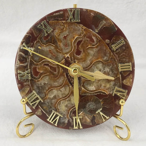 Hot Bán Tinh Thể Tự Nhiên Labradorite Đĩa Đồng Hồ Kỹ Thuật Số Conch Fossilized Slice Bàn Treo Đồng Hồ Trang Trí Nội Thất - Product Image 2