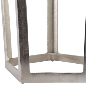Tavolino d'Appoggio in Marmo con Piano Pentagonale e Struttura Sottile per Piccoli Spazi, Arredamento Casa - Product Image 5
