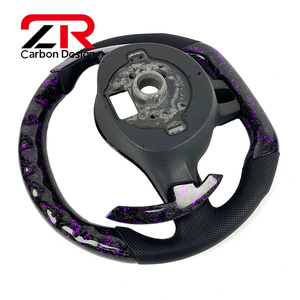 Volante Sportivo in Fibra di Carbonio Forgiata di Alta Qualità con LED per <span class=keywords><strong>Volkswagen</strong></span> <span class=keywords><strong>Golf</strong></span> 6 R MK6 GTI GTD <span class=keywords><strong>TSI</strong></span> Passat 2008-2013 - Product Image 4