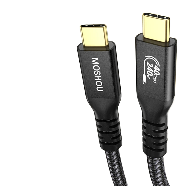 240W 40 Gbps 8K 60Hz Type-C Charging & Data Transfer Cable USB 4 Cable for Macbook Pro Fast Charging Cord Speaker Application
