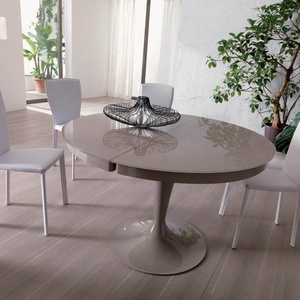 <span class=keywords><strong>Tulip</strong></span> Cơ Sở Độ Bóng Cao Trắng MDF Mở Rộng Vòng Bàn Ăn Kim Loại Cơ Sở Bàn Ăn - Product Image 3