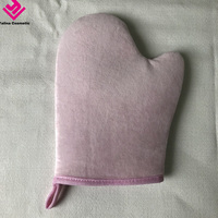 Guantes de Bronceado de Doble Cara, Marca Privada, de Terciopelo, para Autobronceador, con Logotipo Personalizado, Venta al por Mayor