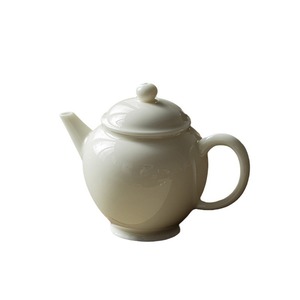 Guanlan Retro Apricot White Glazed Teapot Porcelain With Lid Small Kung Fu <b>Tea</b> <b>Set</b> Household Ceramic Single Teapot - Product Image 5