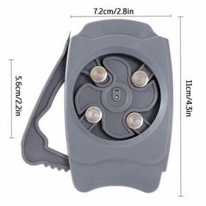 Ouvre-boîte à bière et décapsuleur pour canettes et bouteilles, durable, noir, portable, en acier inoxydable, pour bars et fournitures de fête - Product Image 6