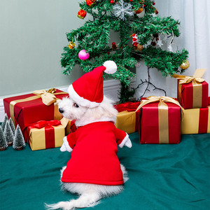 Costume de Noël <span class=keywords><strong>pour</strong></span> animaux de compagnie 3D Cosplay Chapeau de Père Noël Vêtements <span class=keywords><strong>pour</strong></span> chiens Vêtements <span class=keywords><strong>pour</strong></span> chats de Noël - Product Image 6