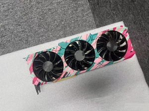 RTX3080 ทริปเปิลแฟน คัลเลอร์ฟูล กราฟฟิตี้ เชลล์ 12GB GDDR6 การ์ดจอแยกสำหรับเดสก์ท็อป เหมาะสำหรับเล่นเกม ตัดต่อวิดีโอ และงาน AI - Product Image 6