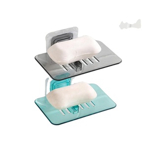 1 pièce Porte-savon de douche pour salle de bain, boîte de rangement pour savon, support en plastique économique, plateau de rangement pour la maison - Product Image 6