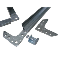 Bande de raccordement en acier inoxydable type TDF pour conduits, connecte les systèmes CVC, bonne étanchéité, services de découpe et de soudage, qualité 304