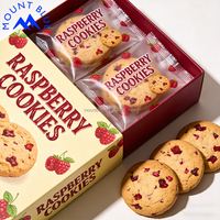Biscuits croustillants au chocolat tendance, emballage individuel personnalisé en boîte et en sachet, collation quotidienne décontractée, délicieux et sucré