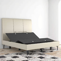 ENKE NK-DA10 Modernes Viermotoriges Verstellbares Bett mit Stauraum Faltbares Design Metallrahmen für Schlafzimmer Hochwertige Möbel