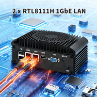 PC industriel CWWK i3 i5 i7, mini PC pare-feu, 2x RTL8111H 1GBE LAN, 2x RS232 COM, DDR4, HD+VGA, fonctionnement fiable 24/7