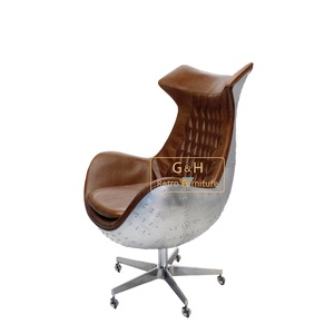 <span class=keywords><strong>Chaise</strong></span> <span class=keywords><strong>de</strong></span> <span class=keywords><strong>bureau</strong></span> avec <span class=keywords><strong>oeuf</strong></span> d'aviateur, <span class=keywords><strong>chaise</strong></span> d'aviateur vintage - Product Image 3