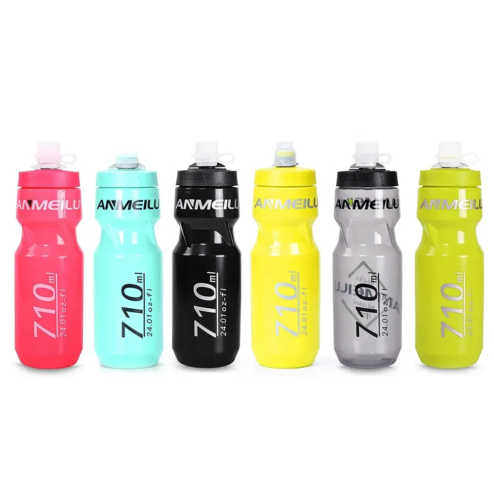 600ml high quality plastic pe bike cycling squeeze water bottle for sports