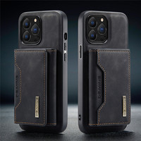 Étui de téléphone en cuir avec logo personnalisé en relief, étui de téléphone en cuir PU avec porte-cartes magnétique pour iPhone 13 14 15 Pro Max