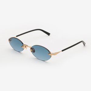 Occhiali da Sole Lmamba <span class=keywords><strong>di</strong></span> Lusso Senza Montatura Design Ovale Protezione UV400 Logo Personalizzato Stile Retrò per <span class=keywords><strong>Uomo</strong></span> e <span class=keywords><strong>Donna</strong></span> - Product Image 1