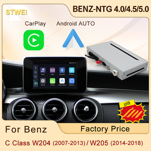 ตัวถอดรหัส Wireless CarPlay Android Auto สำหรับรถยนต์ Mercedes Benz C GLC Class W205 W204 X253 NTG 4.0 NTG4.5 NTG5.0 BT Mirror Link - Product Image 2