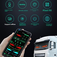 Autocollant de voiture portable de nouvelle génération fabriqué en Chine, design à écran souple avec affichage LED flexible, personnalisable via [plateforme/application]