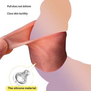 Herren TPE Cock Rings Set-5 PCS Vorhaut korrektur <span class=keywords><strong>Penis</strong></span> Ärmel mit zwei Größen Verzögerung Ejakulation Schraube Form Sexspielzeug - Product Image 2