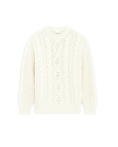 A/W 2026 Suéter de punto de cable <span class=keywords><strong>Aran</strong></span> grueso clásico para hombre al por mayor en <span class=keywords><strong>lana</strong></span> <span class=keywords><strong>merino</strong></span> 100% - Product Image 2