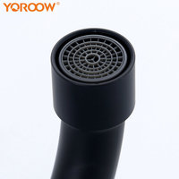 Robinet de cuisine en nickel brossé en acier inoxydable 304 noir robinet d'évier de cuisine mural eau froide