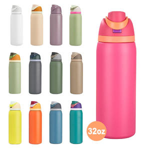 Botella de Agua Deportiva Portátil de Acero Inoxidable 304 de 32oz, Libre de BPA, con Infusor de Frutas, Doble Boca, Aislada al Vacío, para Viajes - Product Image 1