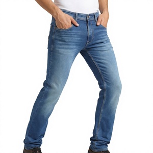Jeans Homme Printemps-Été Coupe Slim Droite Ample Extensible Brodé Nostalgique Vente en Gros OEM Personnalisation Logo Haute Qualité - Product Image 1