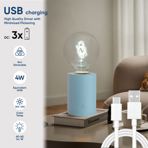 Veilleuse de luxe moderne lampe à barre tactile LED rechargeable éclairage de décoration de la maison lampe de table LED - Product Image 5