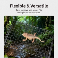 Plateforme de basking en métal pour reptiles, rampe d'escalade pour tortues, point de basking pour dragons barbus, décoration de terrarium OEM&ODM