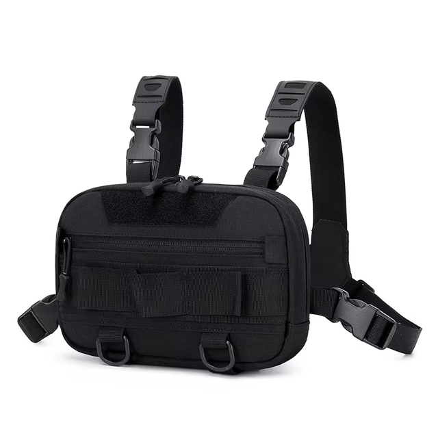 Practical Tactical Unisex Outdoor Survival Sports Backpack Phone Stand Neutral Built Shoulder Strap Chain Inspired Polyester