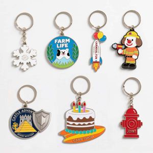 Design Custom Cartoon Metal Keychain Creative Gifts Cute Schoolbag Pendants - Product Image 1