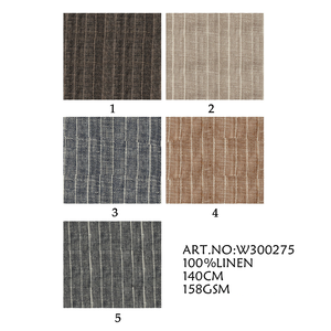 Tela de <span class=keywords><strong>Lino</strong></span> 100% Orgánico, Tejido Liso de Alta Calidad, <span class=keywords><strong>Ropa</strong></span> Natural para Niños, Rayas, <span class=keywords><strong>Lino</strong></span> Europeo/OEKO-TEX 158g/m, Camisa, Vestido - Product Image 1