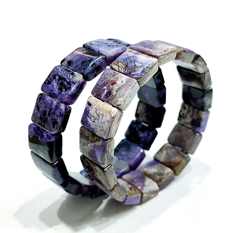 Bracelets Sugilite pour femmes de Style Feng Shui pierres précieuses brutes naturelles bijoux de guérison cadeaux Souvenirs en matériau Sugilite naturel