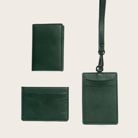Tali Gantungan ID Card Kustom dengan Logo, Dompet Kulit Asli, Tali Leher, Hadiah Bisnis Korporat Saudi