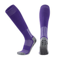 Chaussettes de ski de football Chaussettes de compression au-dessus du genou Évacuation de l'humidité Chaussettes de compression d'entraînement sportif pour hommes
