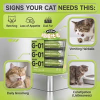 Pâte naturelle anti-boules de poils pour chats avec kératinase et papaïne, laxatif doux pour le soutien digestif, soin de la peau et du pelage, complément alimentaire pour animaux de compagnie