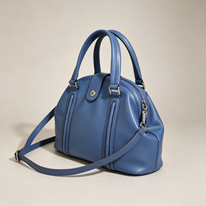 Business Casual <b>Satchel</b> Purse Smooth Leather Snap Closure Detachable Shoulder Strap Multi Pocket Handbag - Product Image 4