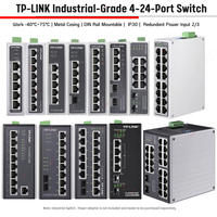 TP-Link de grado industrial 100M Fast Ethernet 1000M Gigabit Router Switch 5 puertos 8 puertos POE Web TL-SF SG SL 1005/08 Series