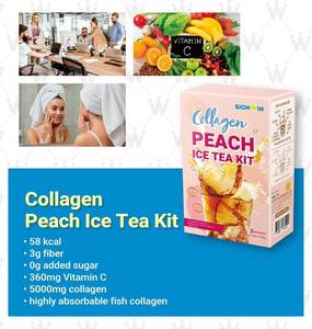 Crema no láctea Low Cal DIY Instant Peach Ice Tea Dirnk Kit para entrenamiento de bebidas - Product Image 2