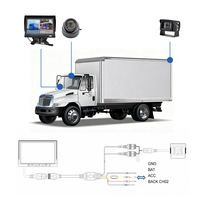 Moniteur DVR AHD 2 canaux 7 pouces avec écran partagé et enregistrement 1080P pour système de caméra de recul de camion, bus, camping-car et véhicule
