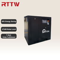 Compresseur d'air industriel monophasé silencieux RTTW, fournisseur chinois, 10 CV, 8 bars, 220 V 60 Hz, PM VFD, pour petites usines