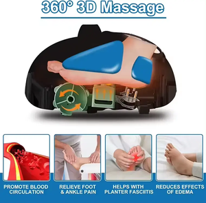 Heißer Verkauf Volle Abdeckung der 360 °-Tiefen knet <span class=keywords><strong>massage</strong></span> mit Touch panel Luft kompression Fuß <span class=keywords><strong>massage</strong></span> gerät - Product Image 5