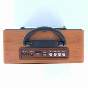 Factory Retro Wooden FM AM SW Radio with Dual Speaker and BT TF USB MP3 Player for Home Outdoor Use - Product Image 6