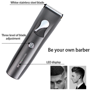 Cortadora de pelo inalámbrica LED, cortadora de pelo eléctrica recargable de bajo ruido, máquina de corte de pelo de peluquero profesional para hombres - Product Image 2