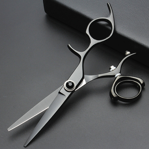 6 pulgadas negro Barbero giratoria tijeras de pelo de alta calidad de corte de pelo de peluquería suministros - Product Image 2