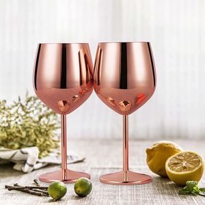 450ML Modern Design Gold Stainless Steel <b>Wine</b> Glass with Red Stem Hotel Use Colored Red <b>Wine</b> <b>Goblet</b> Custom Logo Red <b>Wine</b> Glass - Product Image 1