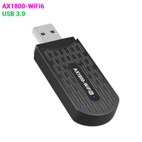 Tarjeta de Red Inalámbrica 2026 Nueva de 1800M, WiFi 6 sin Controladores, Receptor de Red USB 3.0 Gigabit para Computadora, Transmisor AP de Doble Banda 5G