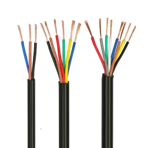 UL Approval Multi Core Control Cable UL20276 4x24awg 4 5 6 Core PVC Insulated Copper Electric Cable